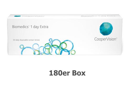 Biomedics 1 day extra 180er Box Pluswerte